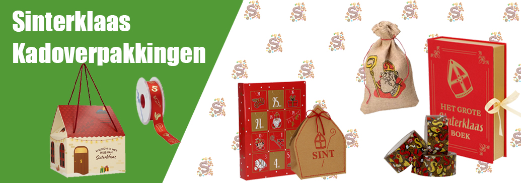 Sinterklaas verpakkingen bij Krabbendam Kadoverpakking. Specialist in kadoverpakkingen.